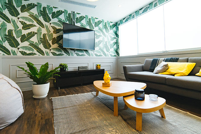 modern luminous living room